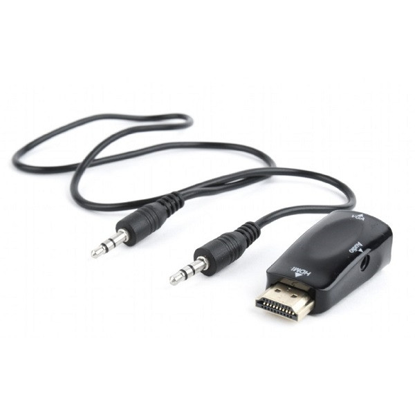 HDMI naar VGA adapter Cablexpert Jack 3.5 mm Full HD